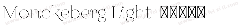 Monckeberg Light字体转换